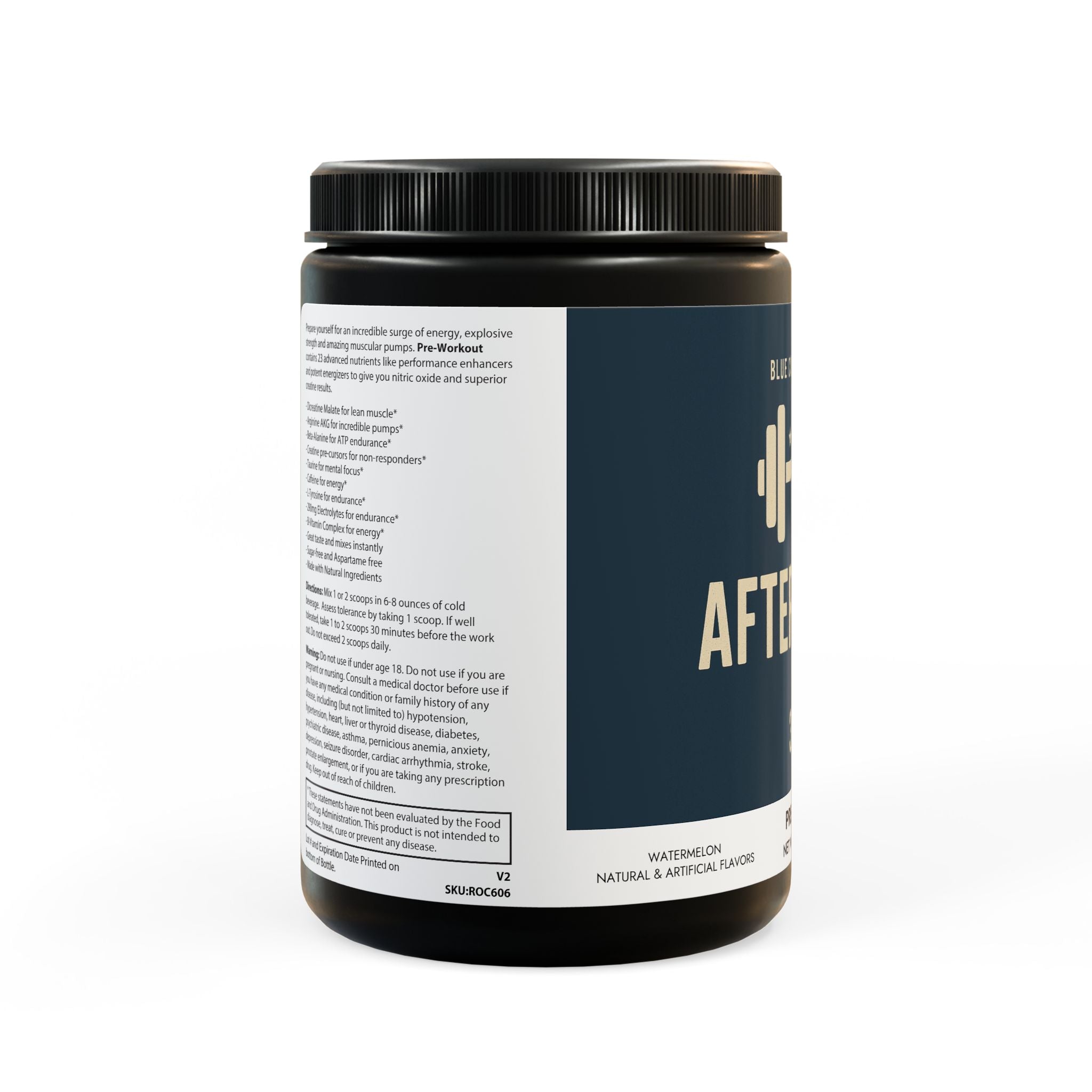 AFTERHOURS Pre-Workout Supplement, Watermelon (300g, 10.58oz)
